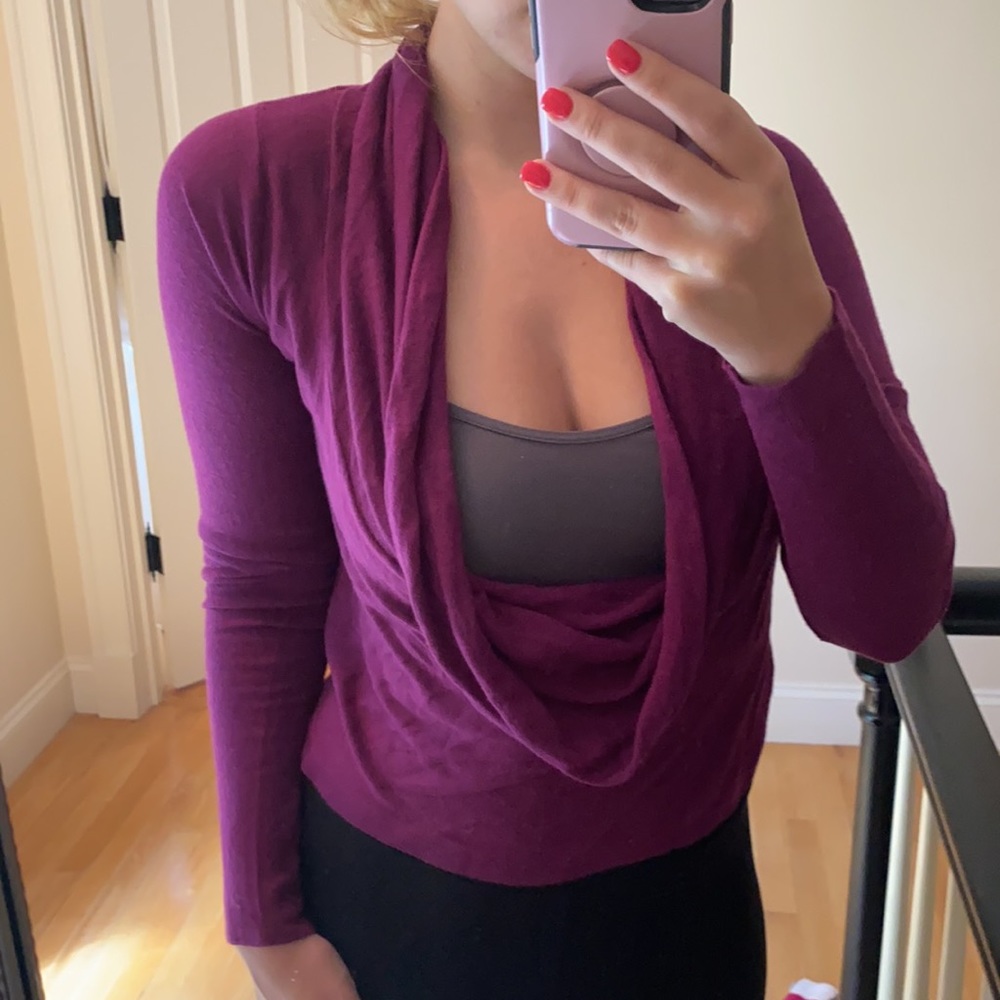 Cowl neck sweater top